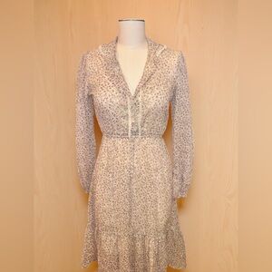 Vintage 70s Floral Prairie Maxi Dress (read desc)